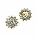 14K Yellow 1/2 CTW Diamond Earring Jacket